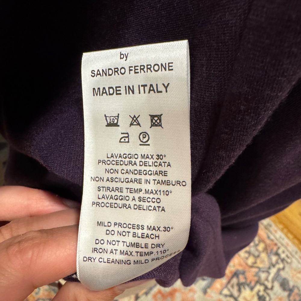 Sandro Ferrone 3D Floral Blouse Textured Statement Top Romantic Dressy - Picture 7 of 7